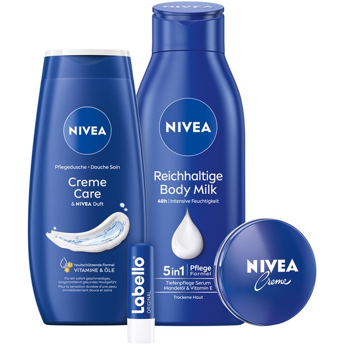Body Lotion und Milk Geschenkset von NIVEA