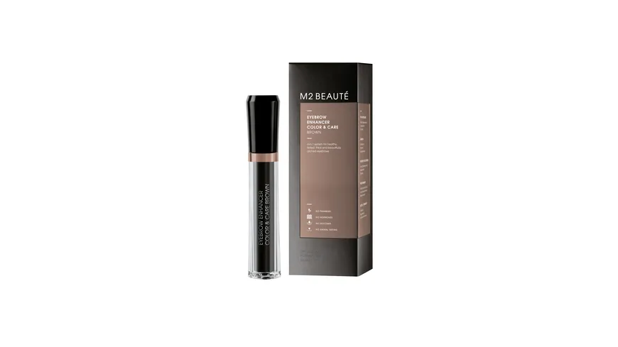 M2 BEAUTÉ Eyebrow Enhancer Color & Care Brown 6 ml