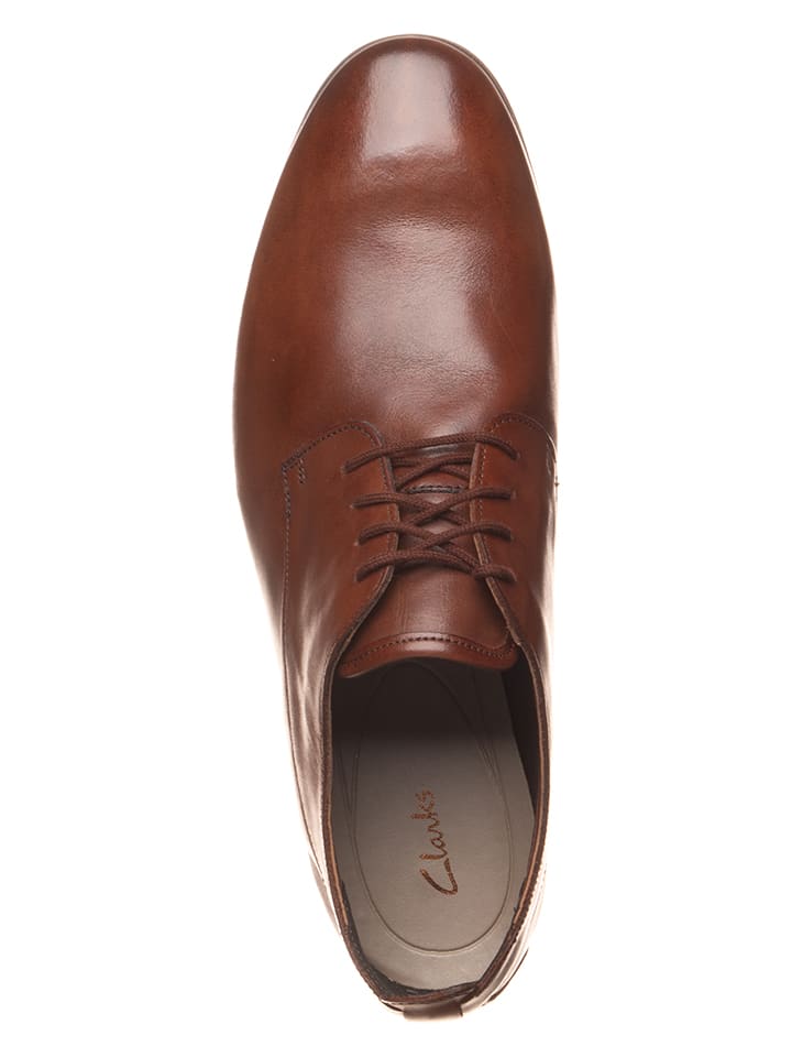 Clarks Leder-Schnürschuhe ''Otoro Lo'' in Dunkelbraun günstig kaufen