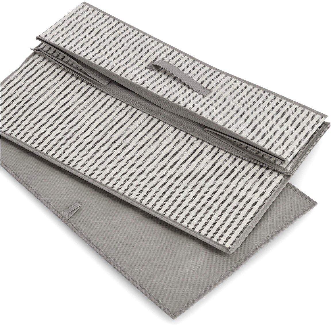 Zeller Present Aufbewahrungsbox Stripes, Vlies, beige