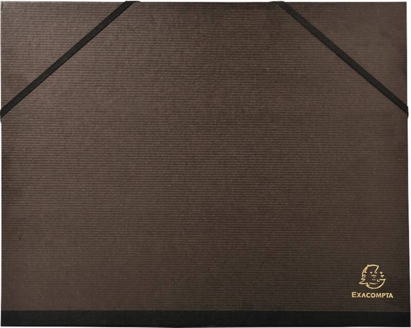 Exacompta Kunstordner 547100E Karton 260mm x 330mm Schwarz 10 Stück