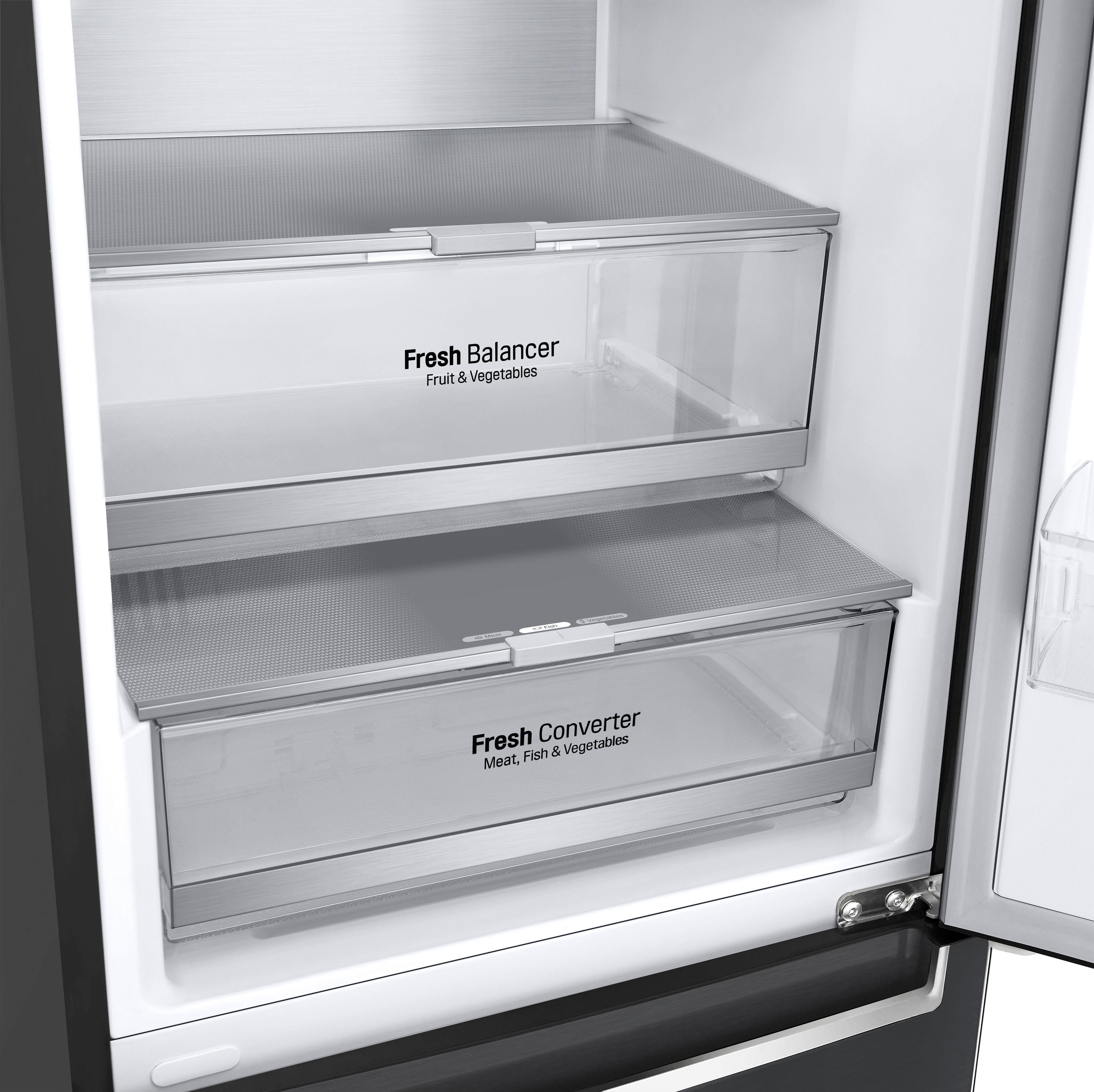 LG Kühl-/Gefrierkombination GBB92MCB1P, 203 cm hoch, 59,5 cm breit, nur 99kWh Jahresverbrauch