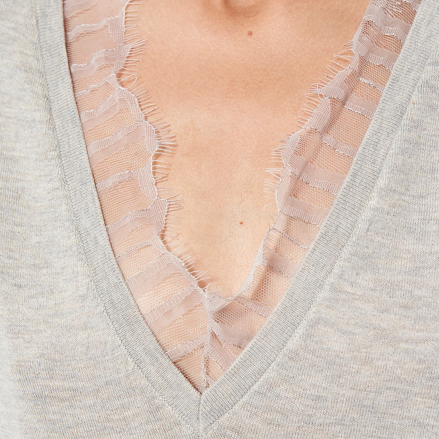 FAME   Pull gris Femme