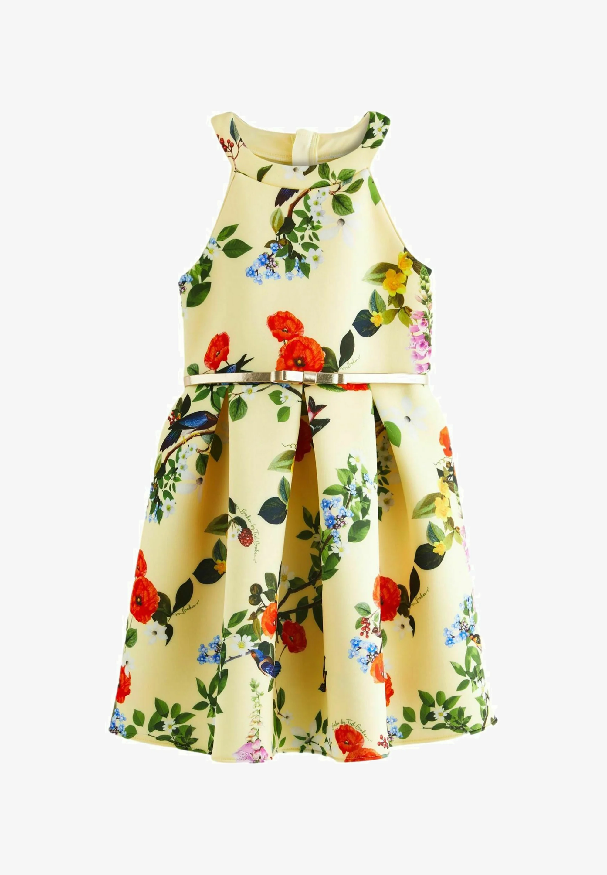Baker by Ted Baker - Vestido elegante con cinturón floral - AJUSTE REGULAR