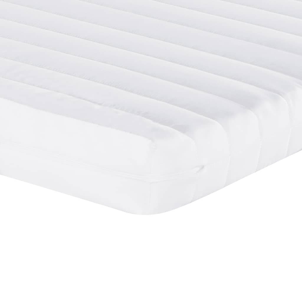 Boxspringmatratze Schaumstoffmatratze Weiß 100x200 cm 7-Zonen Härtegrad 20 ILD, vidaXL