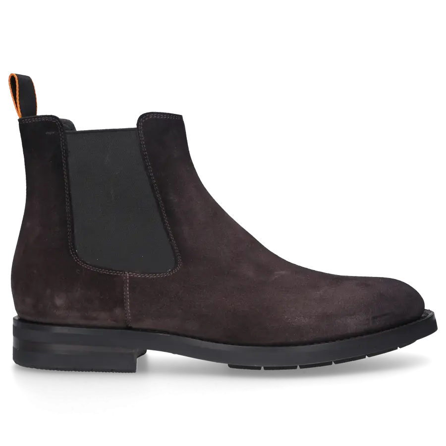 Santoni - Chelsea Boots 17838 Veloursleder - grau