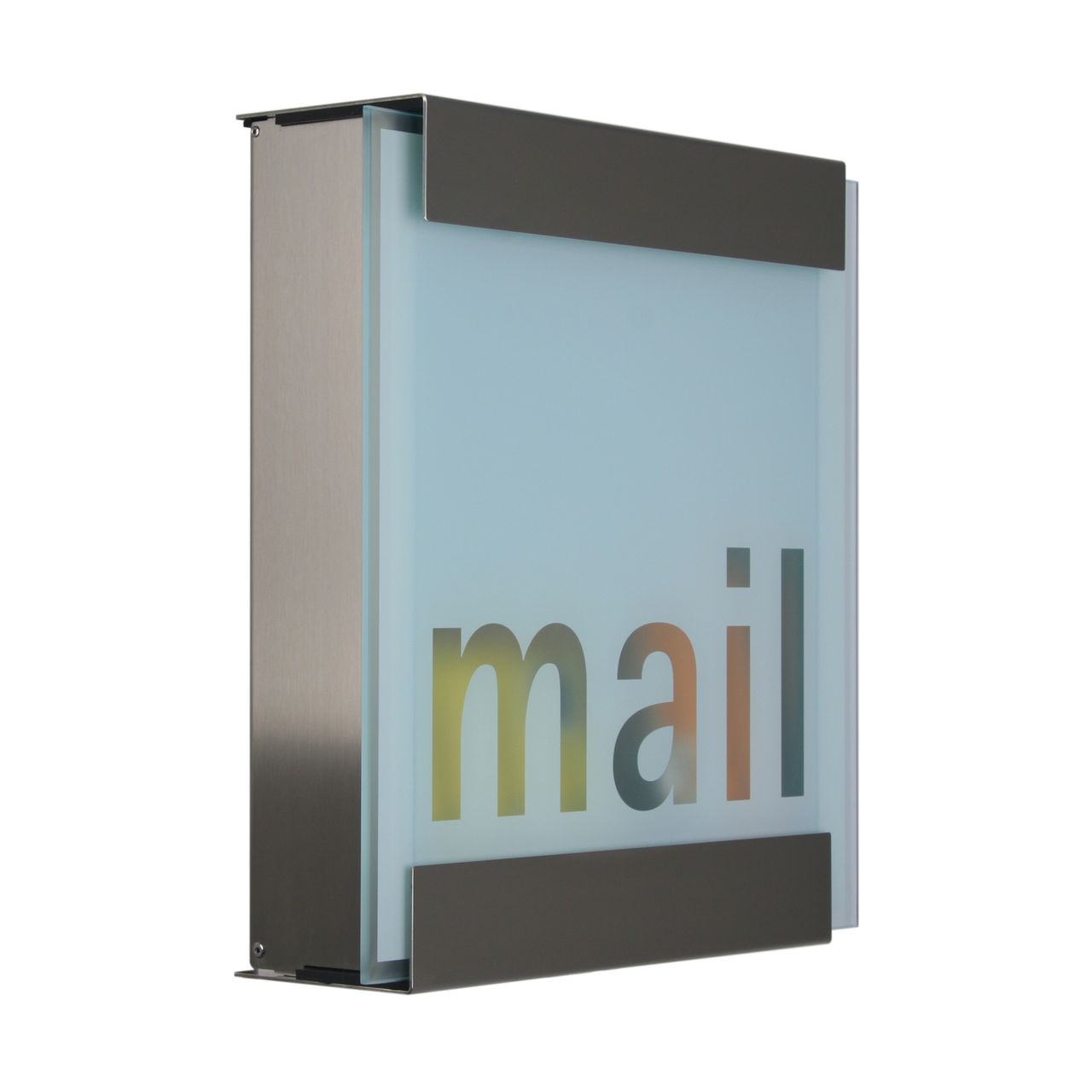 Keilbach Designprodukte Keilbach Briefkasten, Edelstahl, Glasfront
