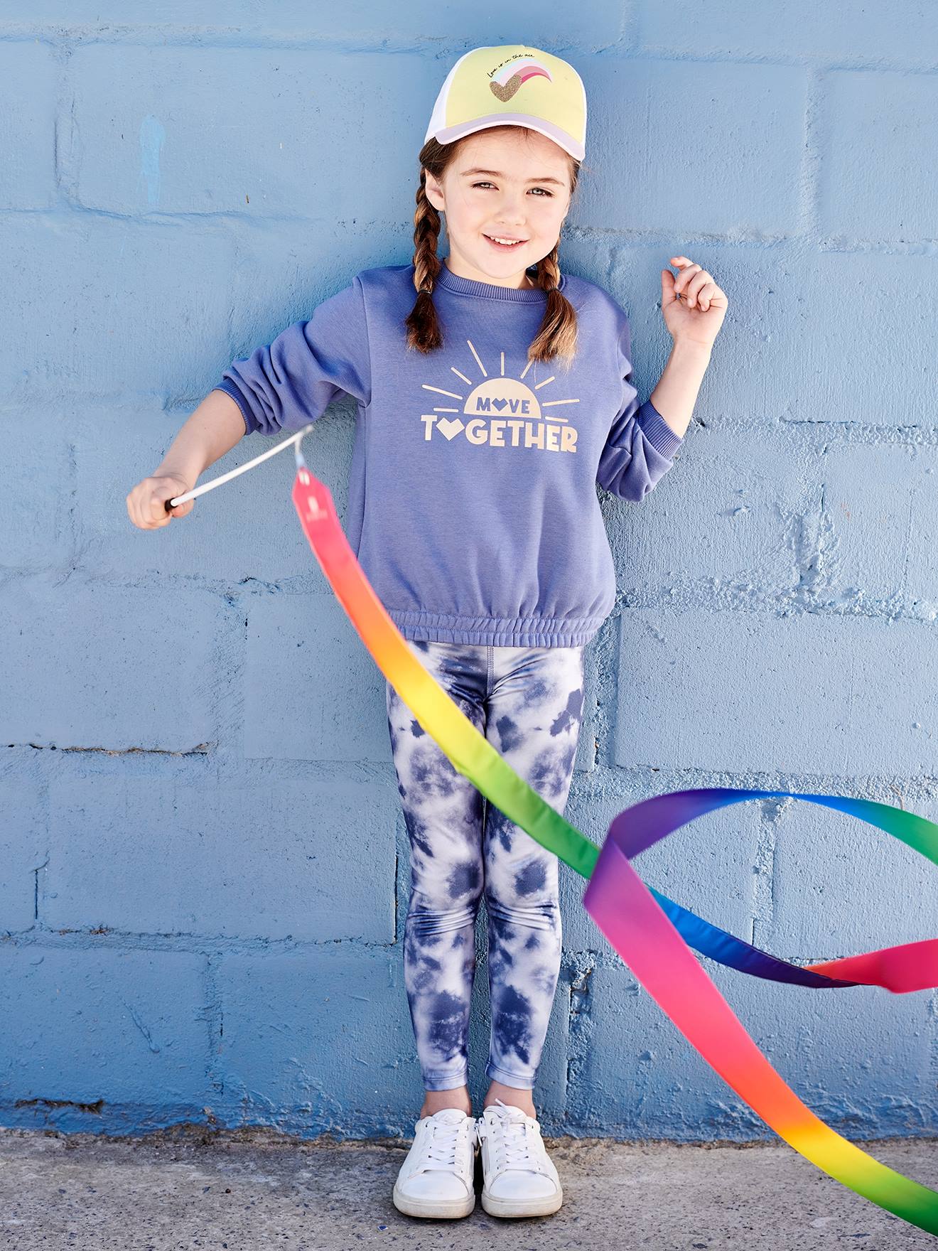 Vertbaudet Mädchen Sport-Sweatshirt SUNRISE - blau