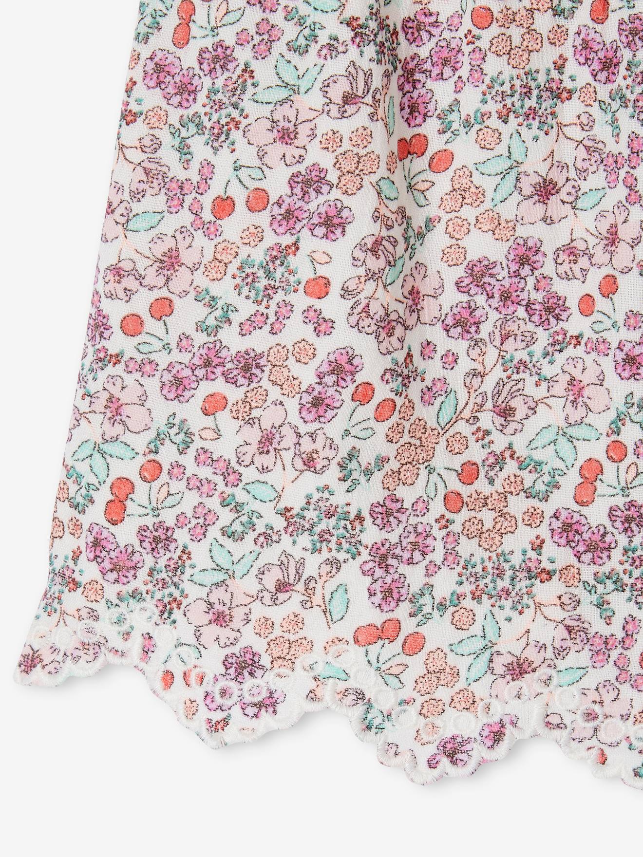 Vertbaudet Mädchen-Set: Bluse & Shorts - wollweiß