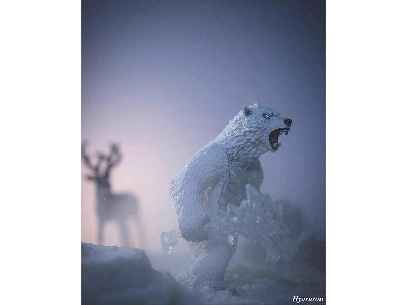 Ours du blizzard avec arme