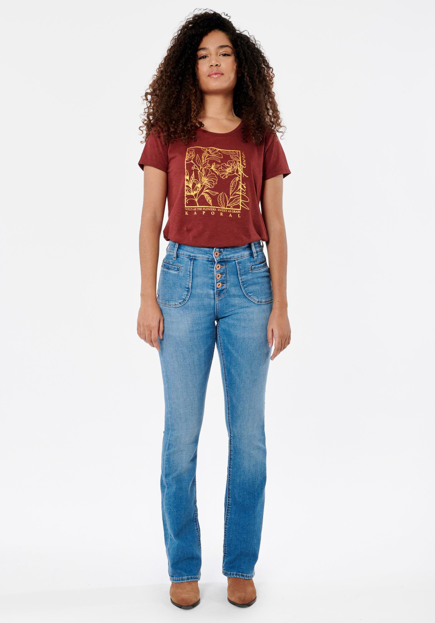 LUCKY  Jean bootcut Femme
