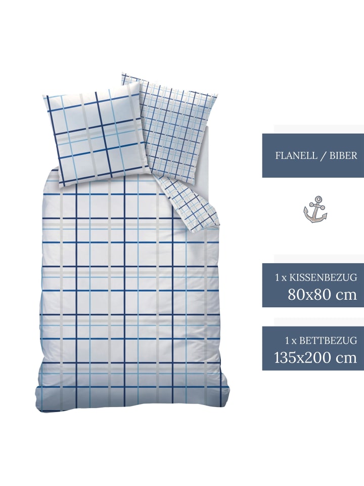 TRAUMHELDEN Bettwäsche-Set Biber/Flanell 