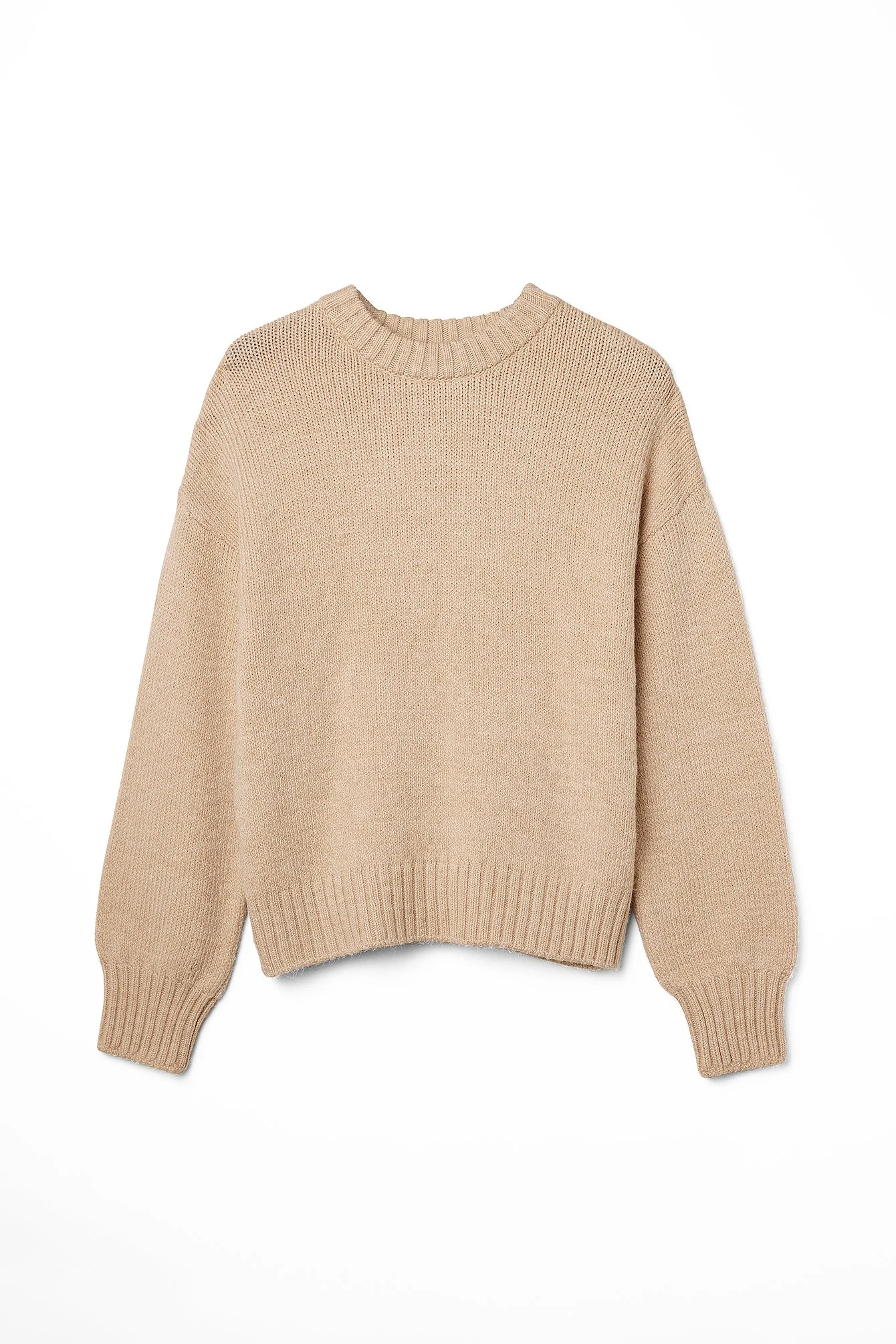 Rundhalsausschnitt Strickpullover