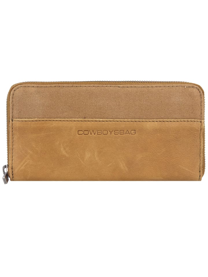 Cowboysbag Llanes Geldbörse Leder 20,5 cm in olive günstig kaufen onesize