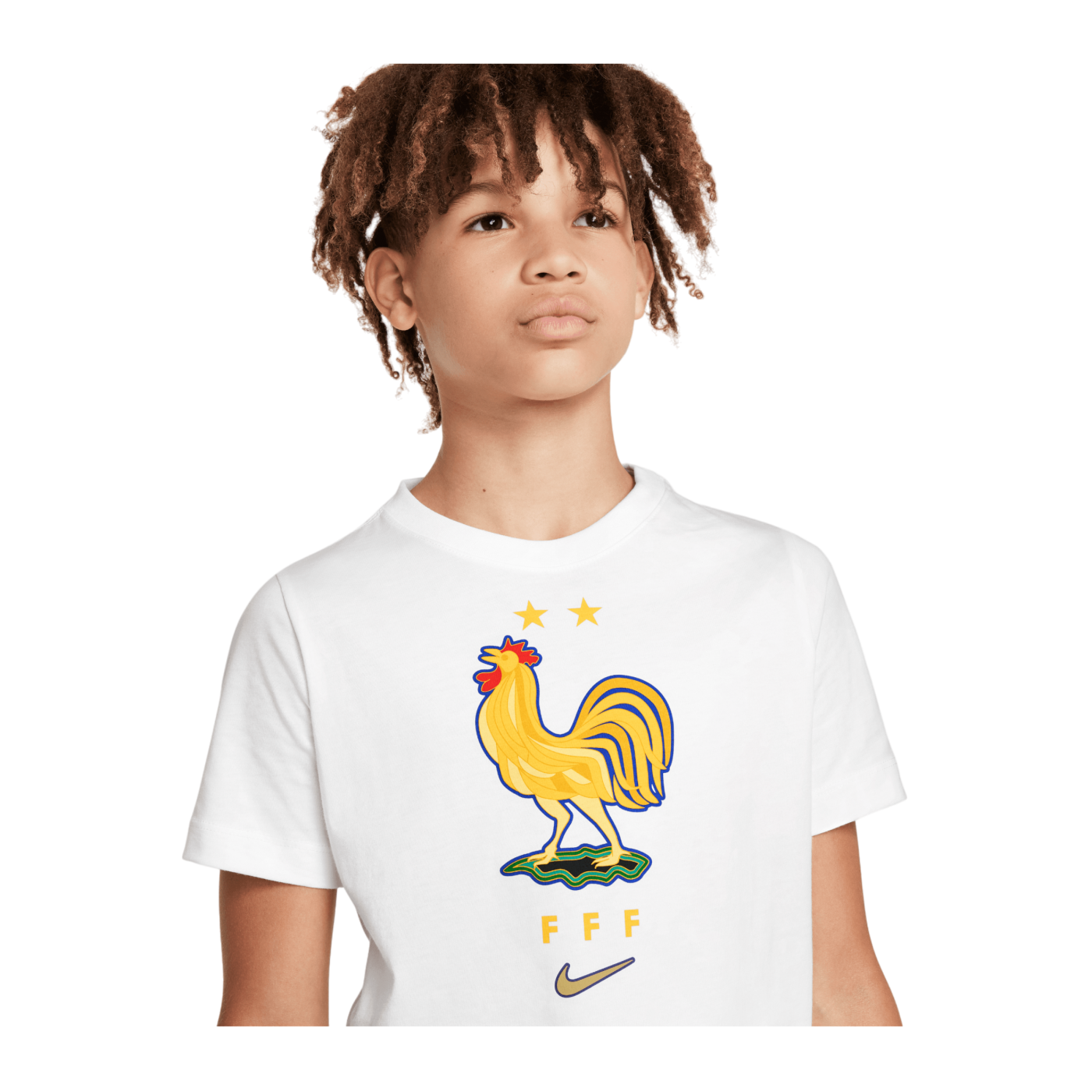 Nike Frankreich Soccer T-Shirt EM 2024 Kids Weiss F100