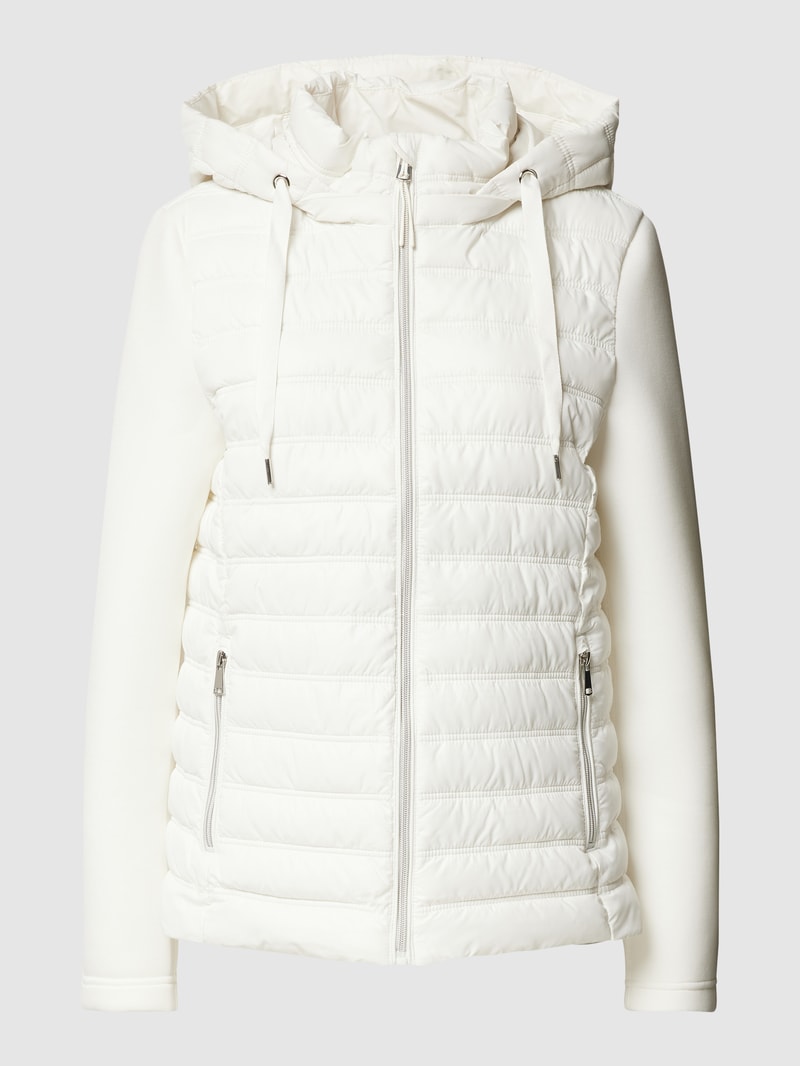 Jacke mit Two-Tone-Machart in offwhite