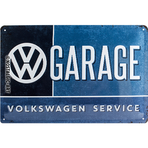 Nostalgic Art Retro Blechschild 20x30cm, Motiv "VW Garage", 1 Stück - ATU