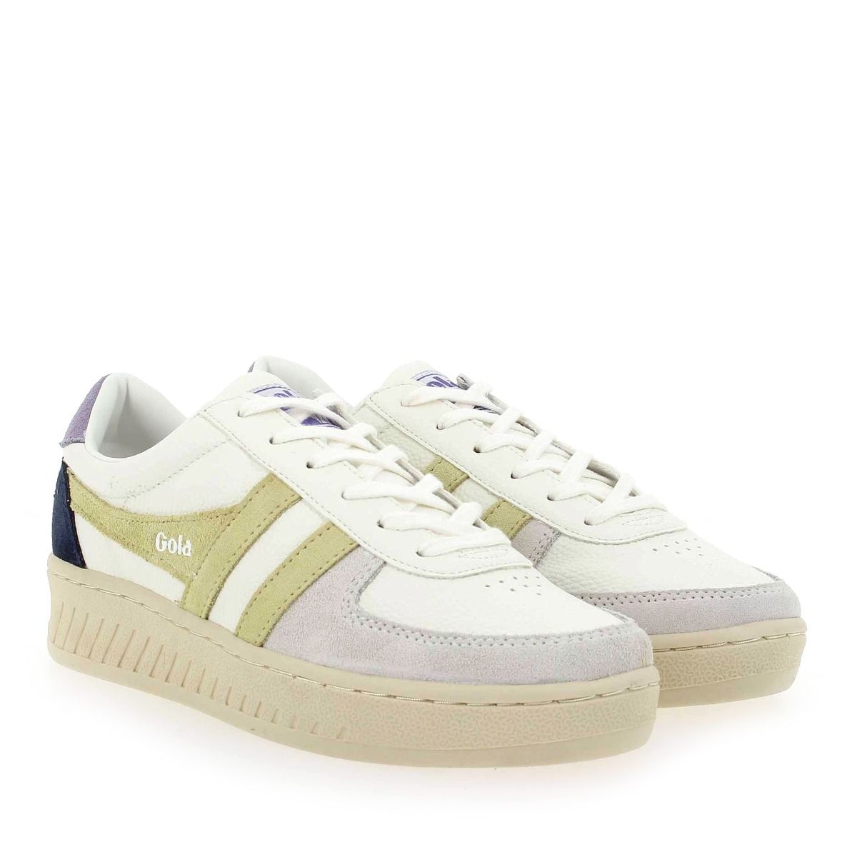 Gola  GRANDSLAM TRIDENT CLA415 - Blanc citron