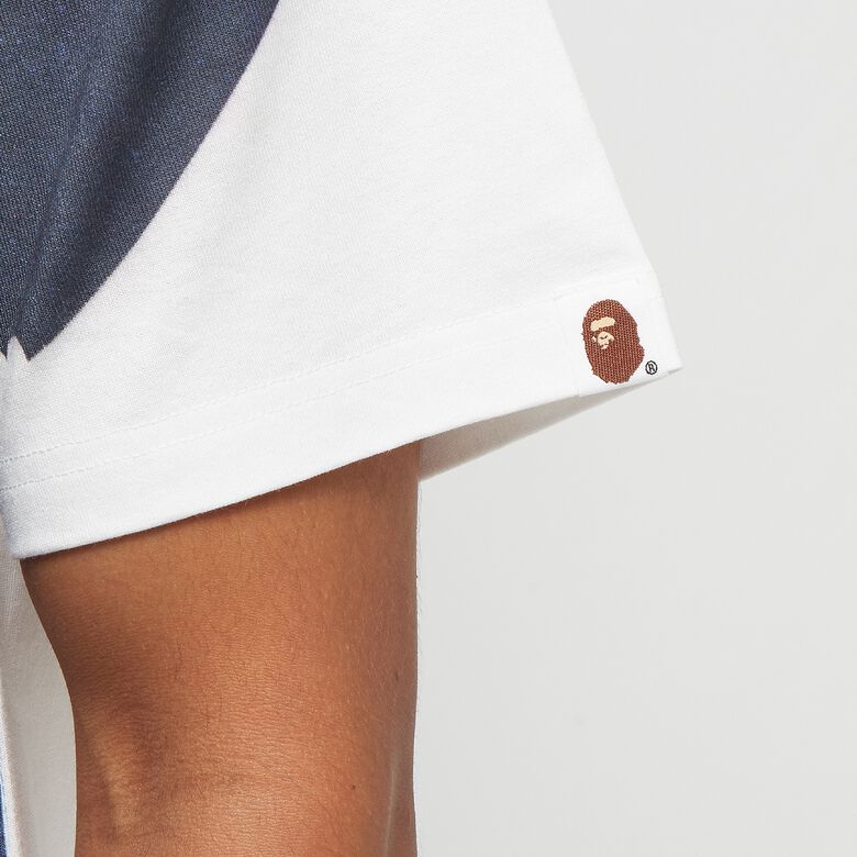 A Bathing Ape Overprinted Multi Ape Head Tee M white