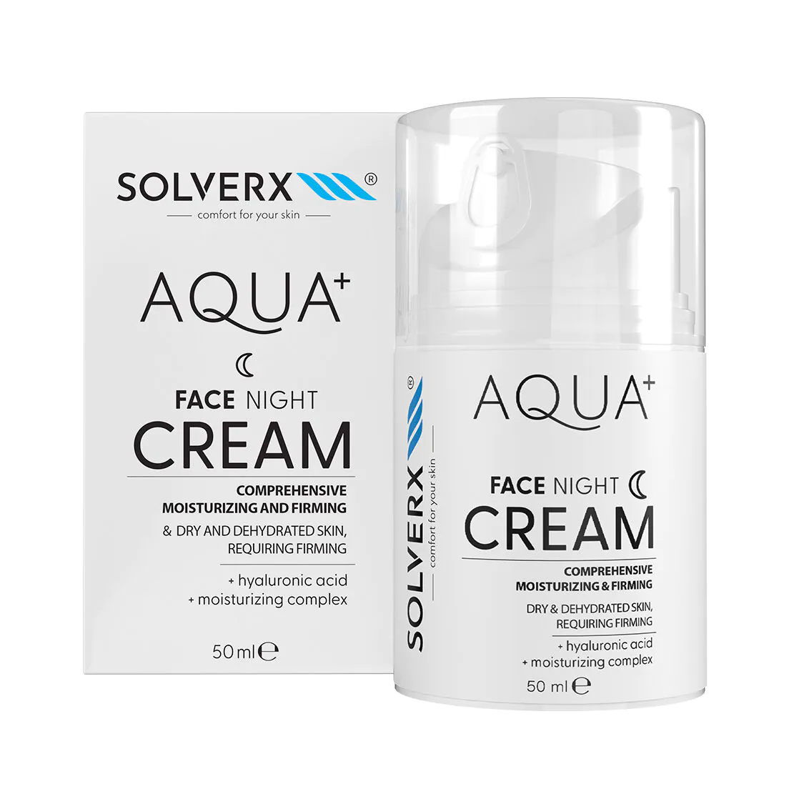 Solverx Aqua+ Nat Ansigtscreme