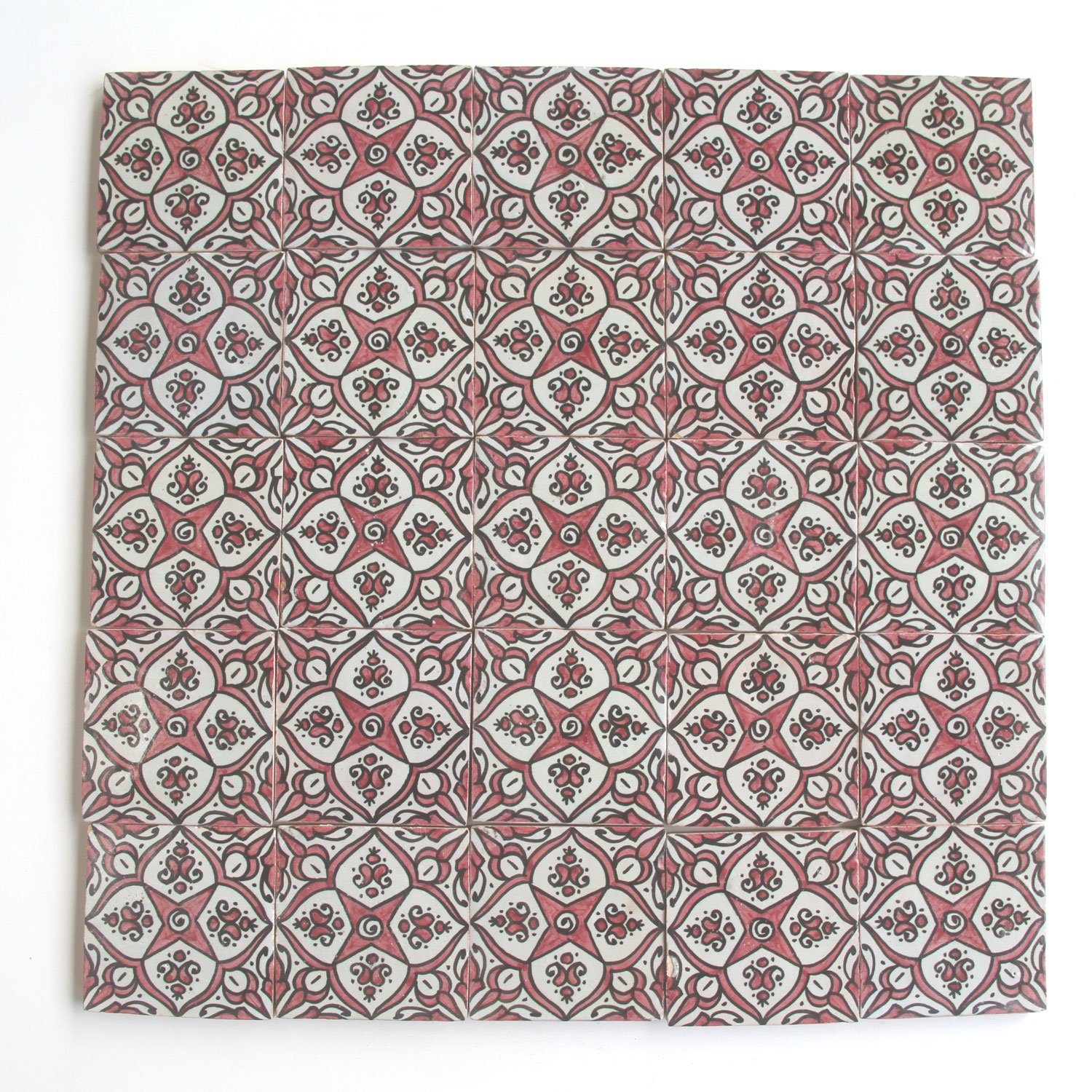 Casa Moro Wandfliese Casa Moro Marokkanische handbemalte Fliese Meliha 10x10 cm HBF8080, Mehrfarbig, Handgefertigt, Handbemalt
