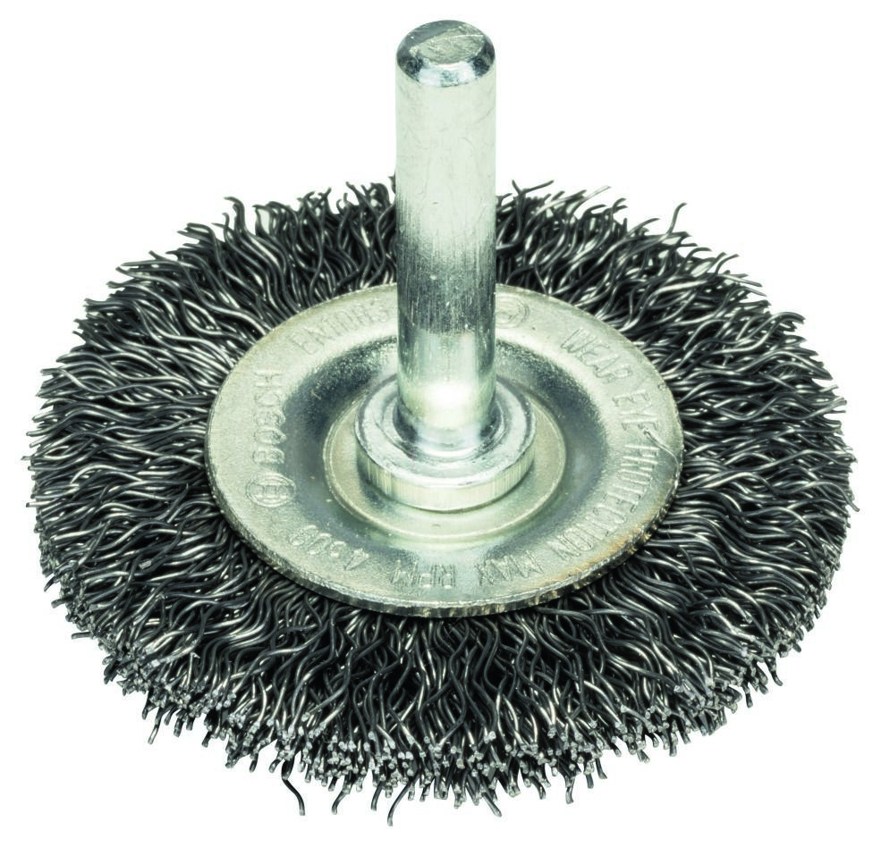 Perie disc Bosch Blue Accessories 2608622112 50 mm, tijă ondulată de 6 mm