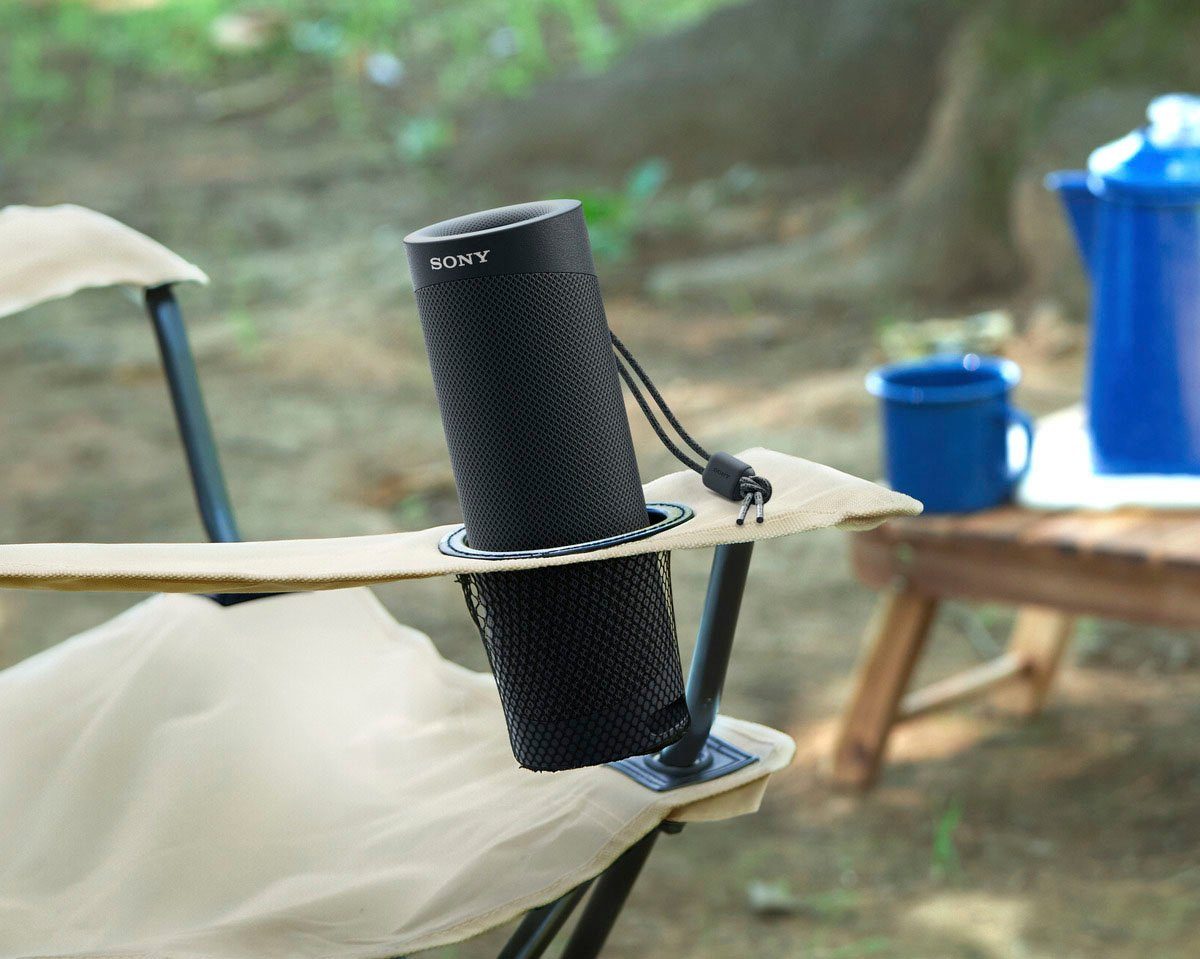 Sony SRS-XB23 tragbarer, kabelloser Bluetooth-Lautsprecher (Bluetooth, 12h Akkulaufzeit, wasserabweisend, Extra Bass)