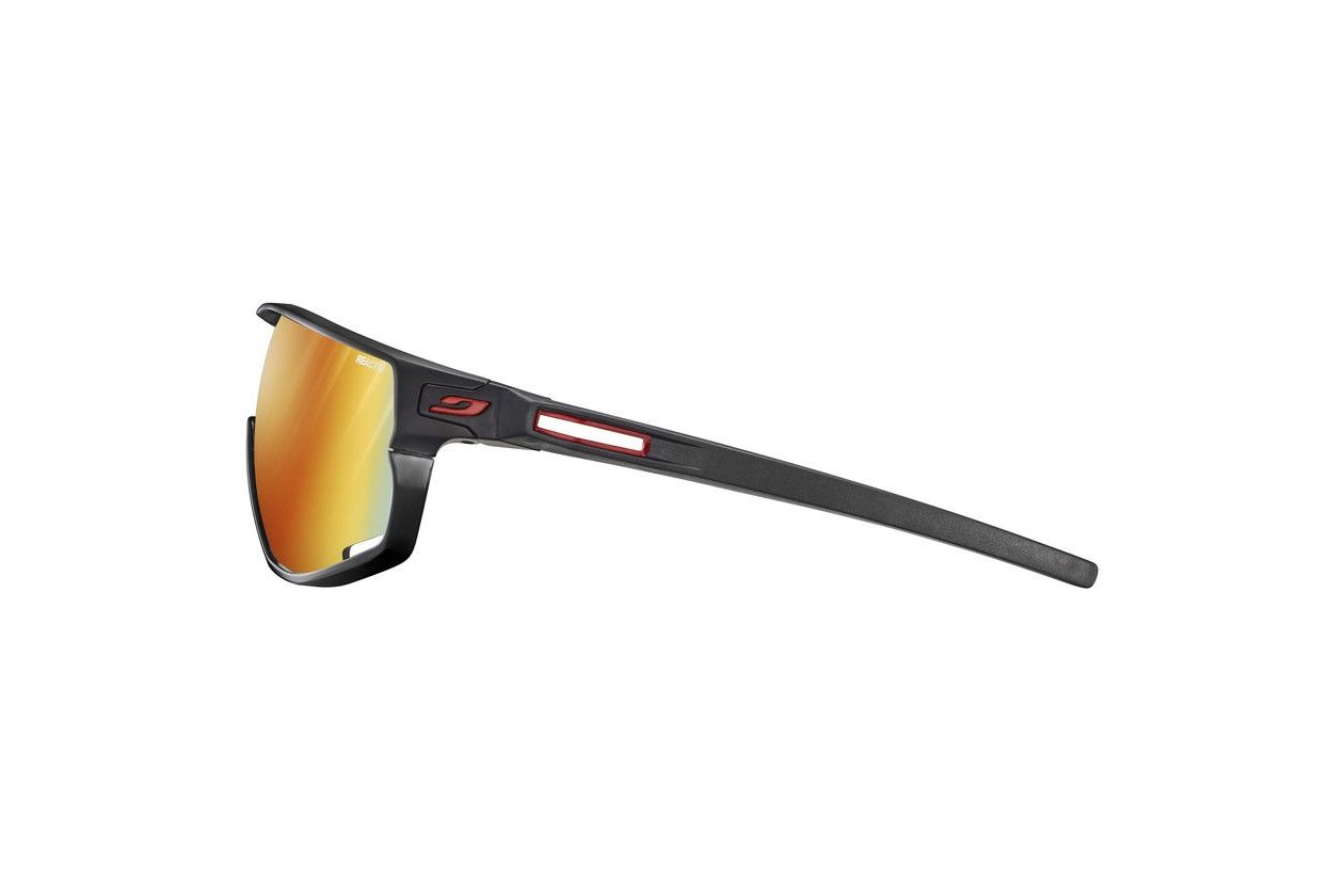Julbo Rush Matt Schw / Glu00e4nzend Schw - Multilayer Rot