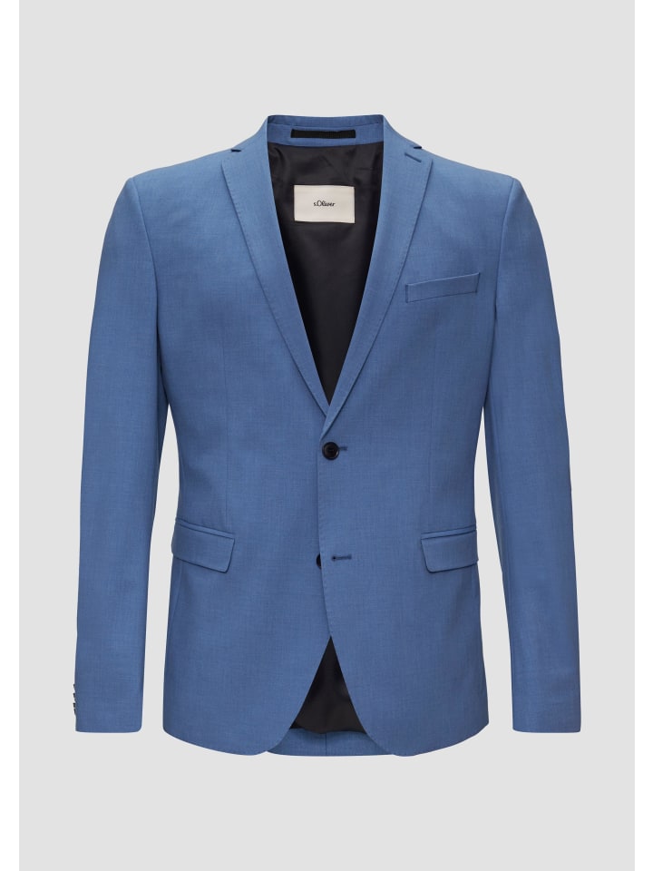 s.Oliver BLACK LABEL Indoor-Sakko langarm in Blau günstig kaufen