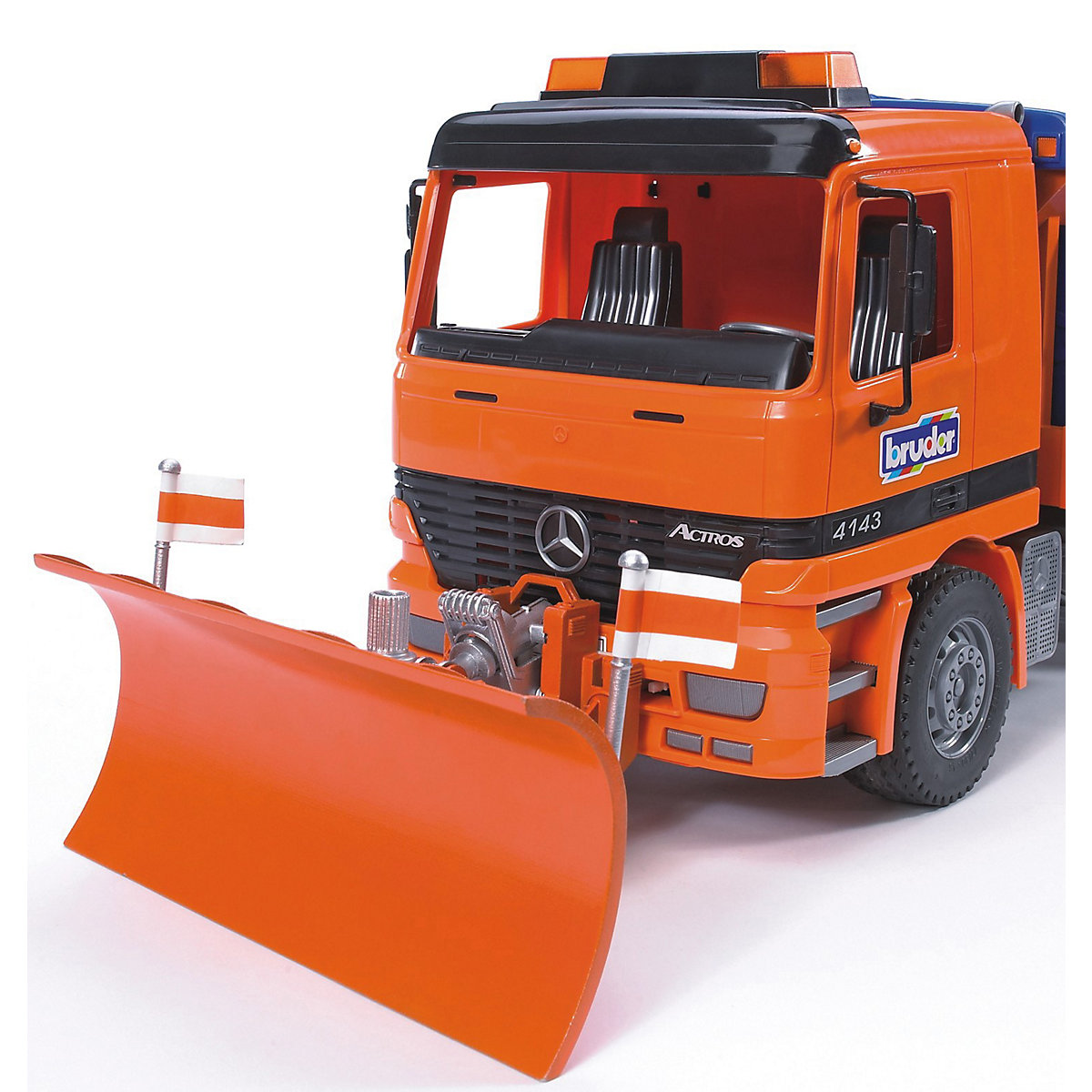 BRUDER 2582 LKW Räumschild für Actros-, MACK- u. MAN TGA F
