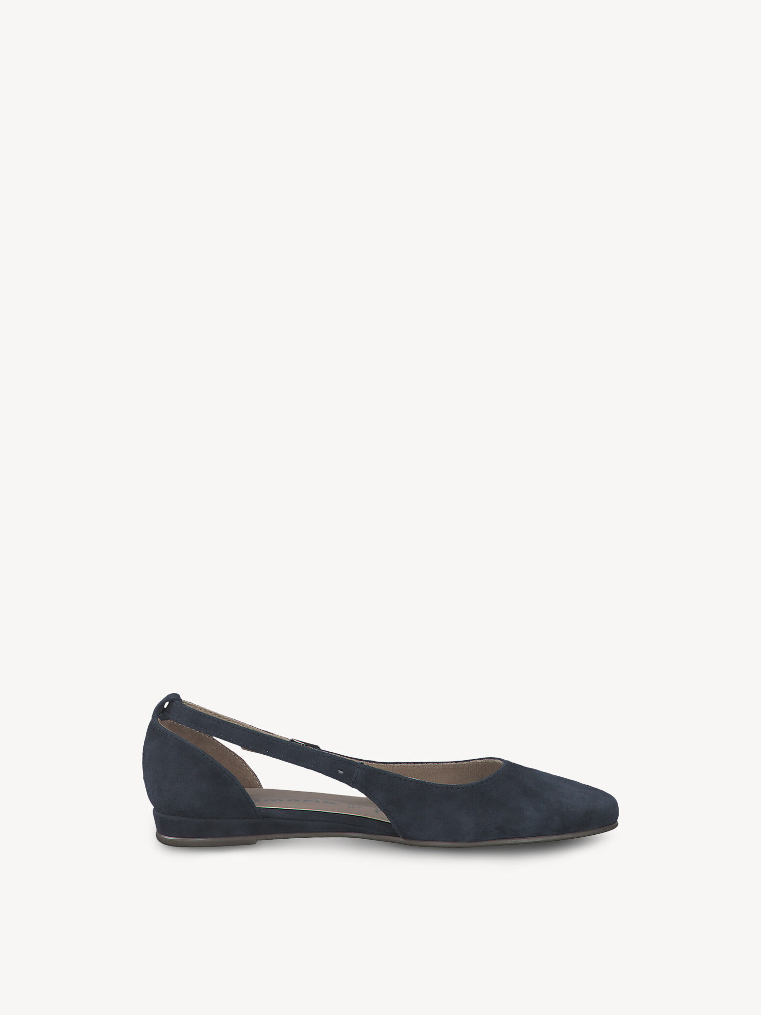Ballerine en cuir - bleu