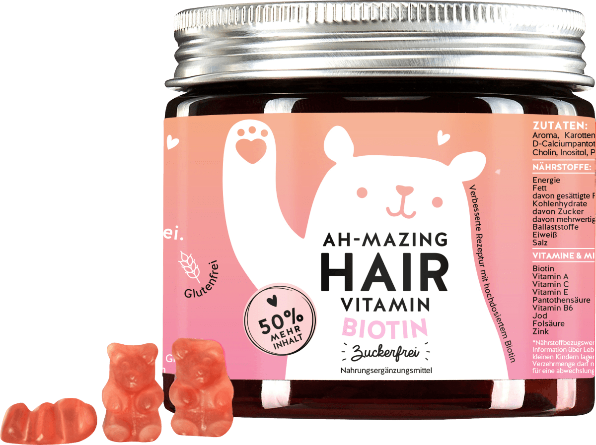 Haarvitamine Ah-Mazing Hair Vitamin Biotin, zuckerfrei (45 Stück), 112,5 g