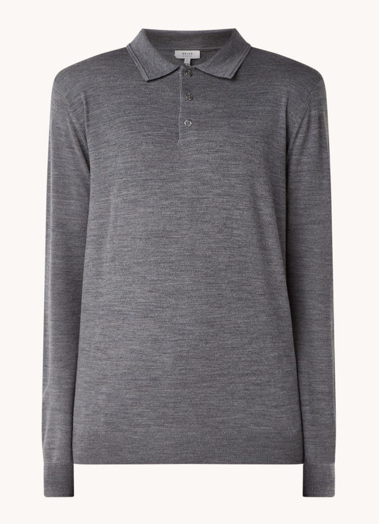 Reiss Trafford polo majica regularnog kroja od fino pletene vune