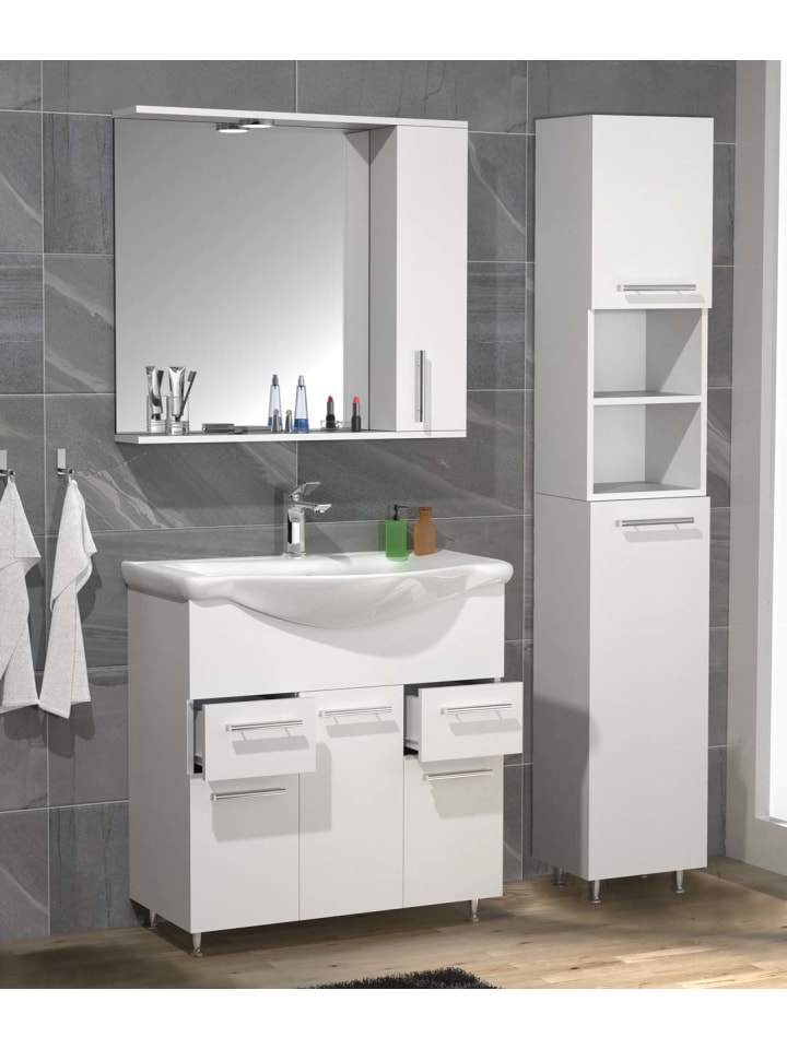 ebuy24 Badmöbelset LisaloXL Weiß 105 x 45 cm günstig kaufen onesize