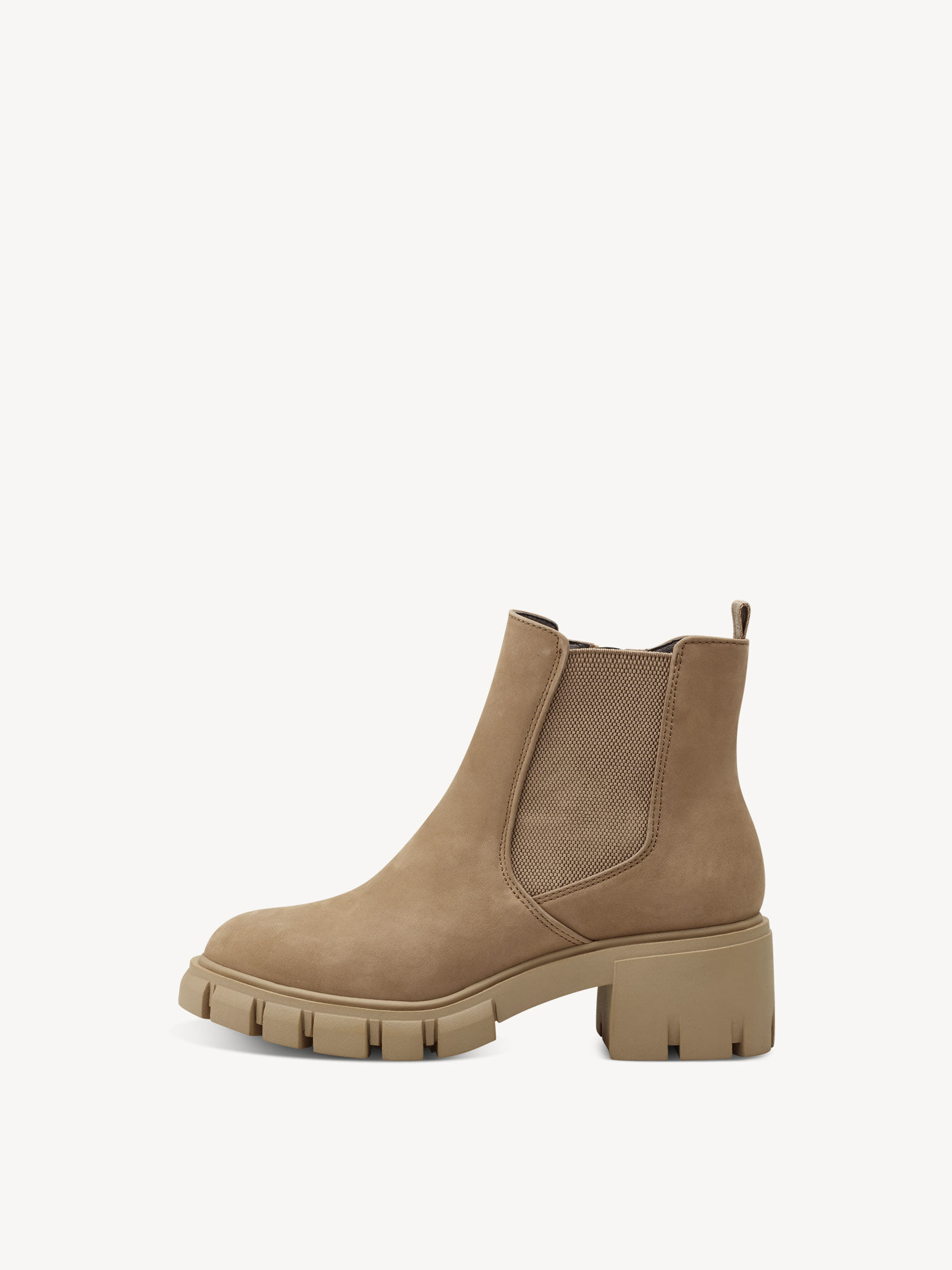 Bottine Chelsea en cuir - marron