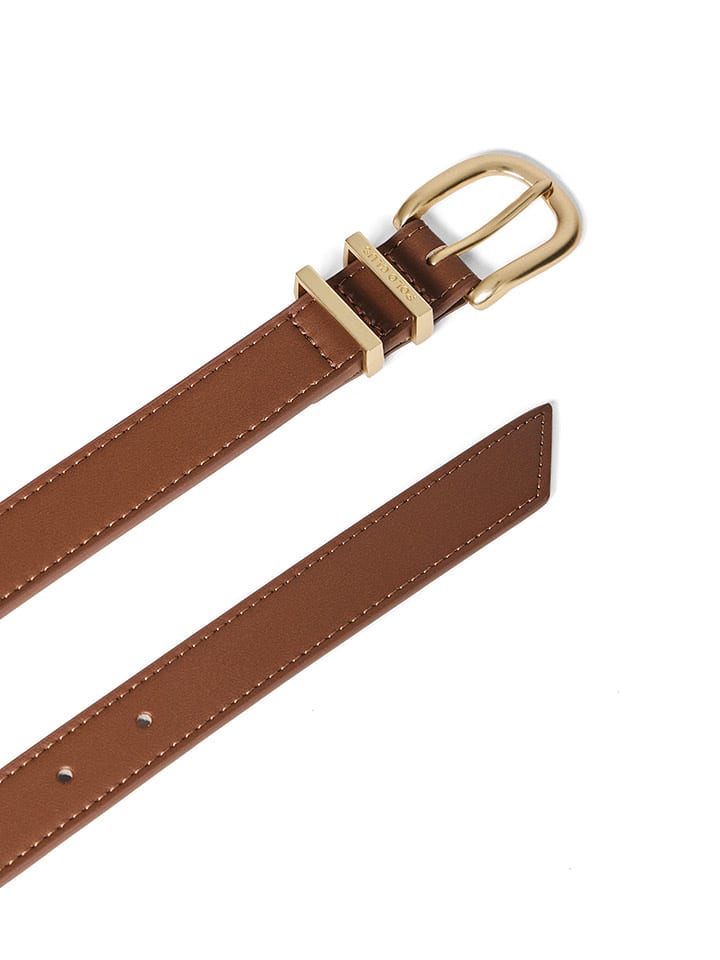 Polo Club Leder-Gürtel in Hellbraun günstig kaufen