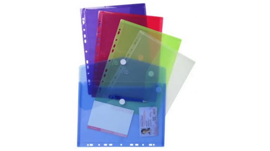 EXACOMPTA Dokumententasche A4 transparent sortiert