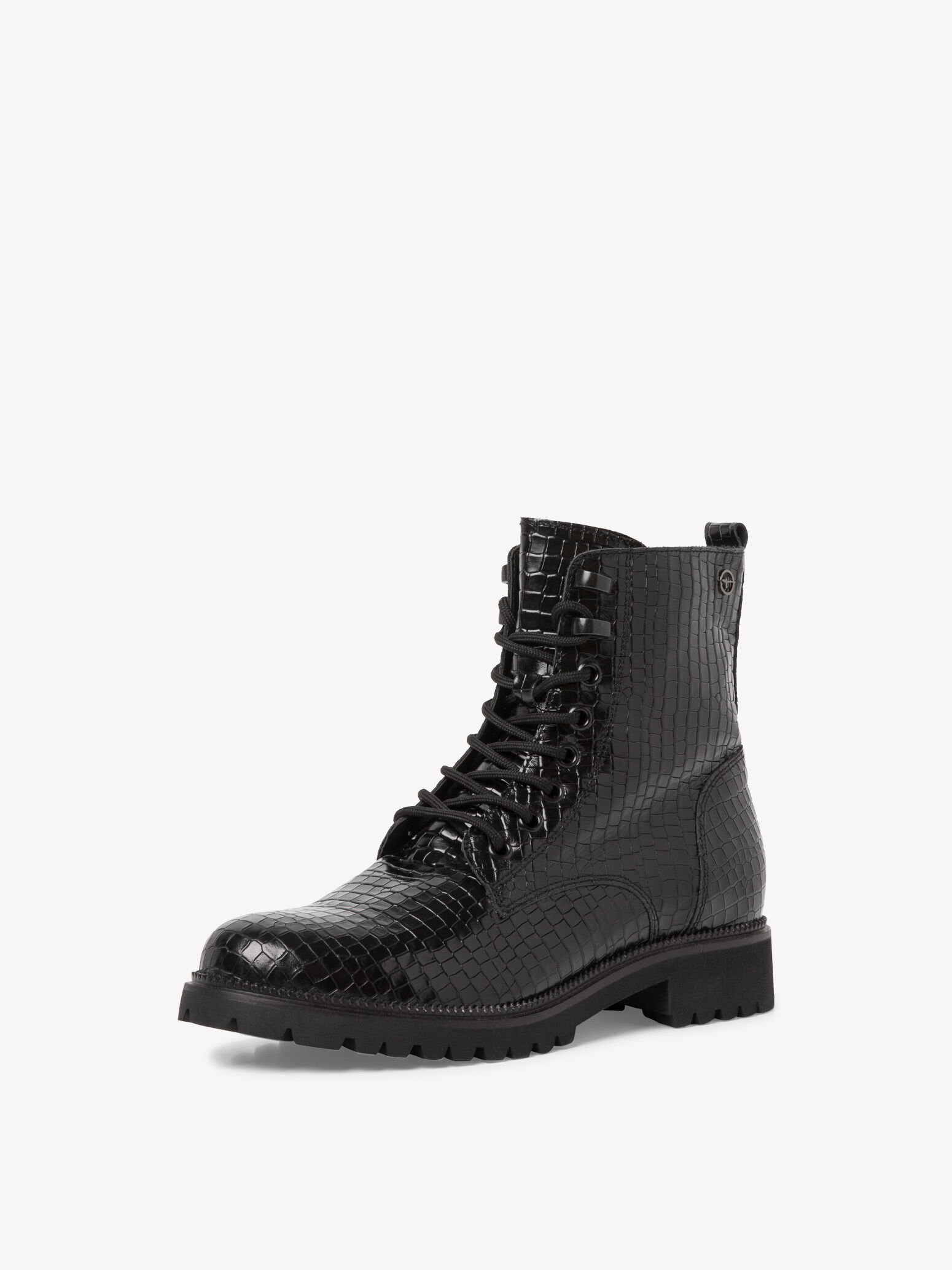Bottine en cuir - noir
