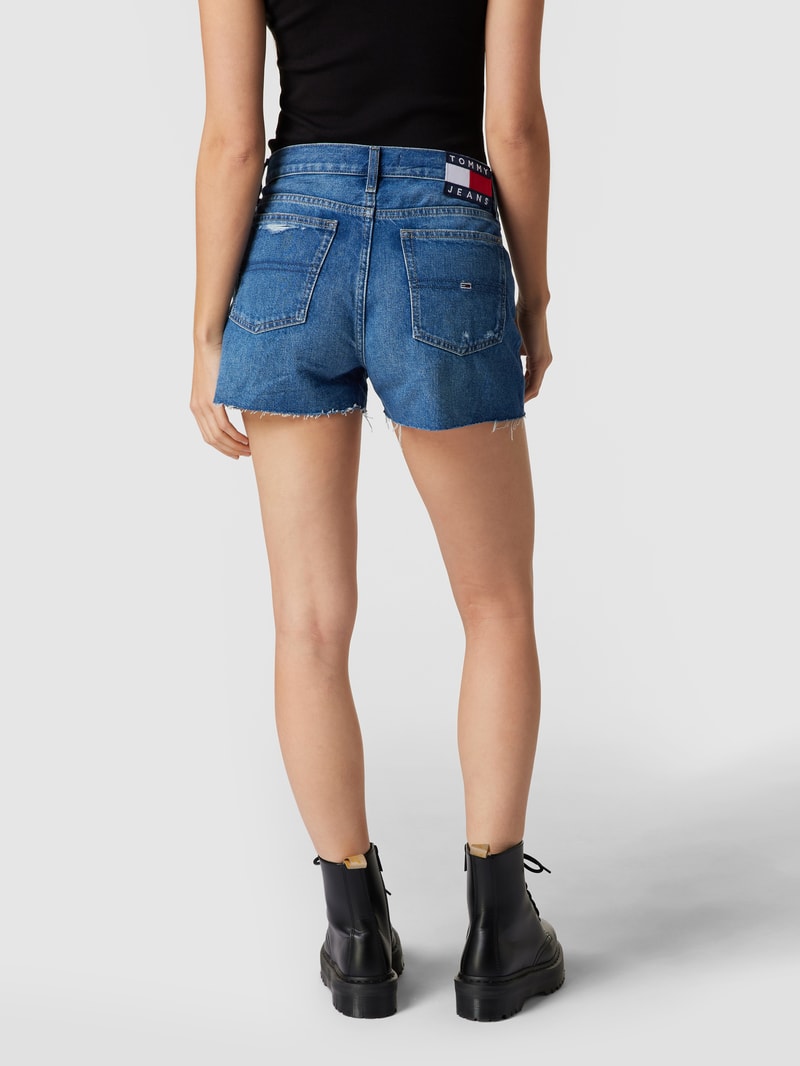 Jeansshorts im Distressed-Look in jeans