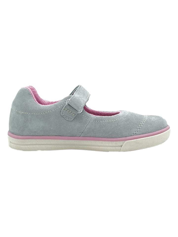 lamino Leder-Ballerinas in Grau günstig kaufen
