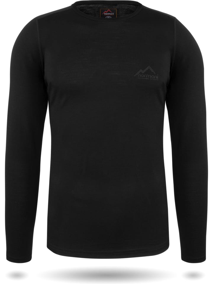 Normani Outdoor Sports Herren Merino Unterwäsche-Set Melbourne/Sydney in Schwarz günstig kaufen
