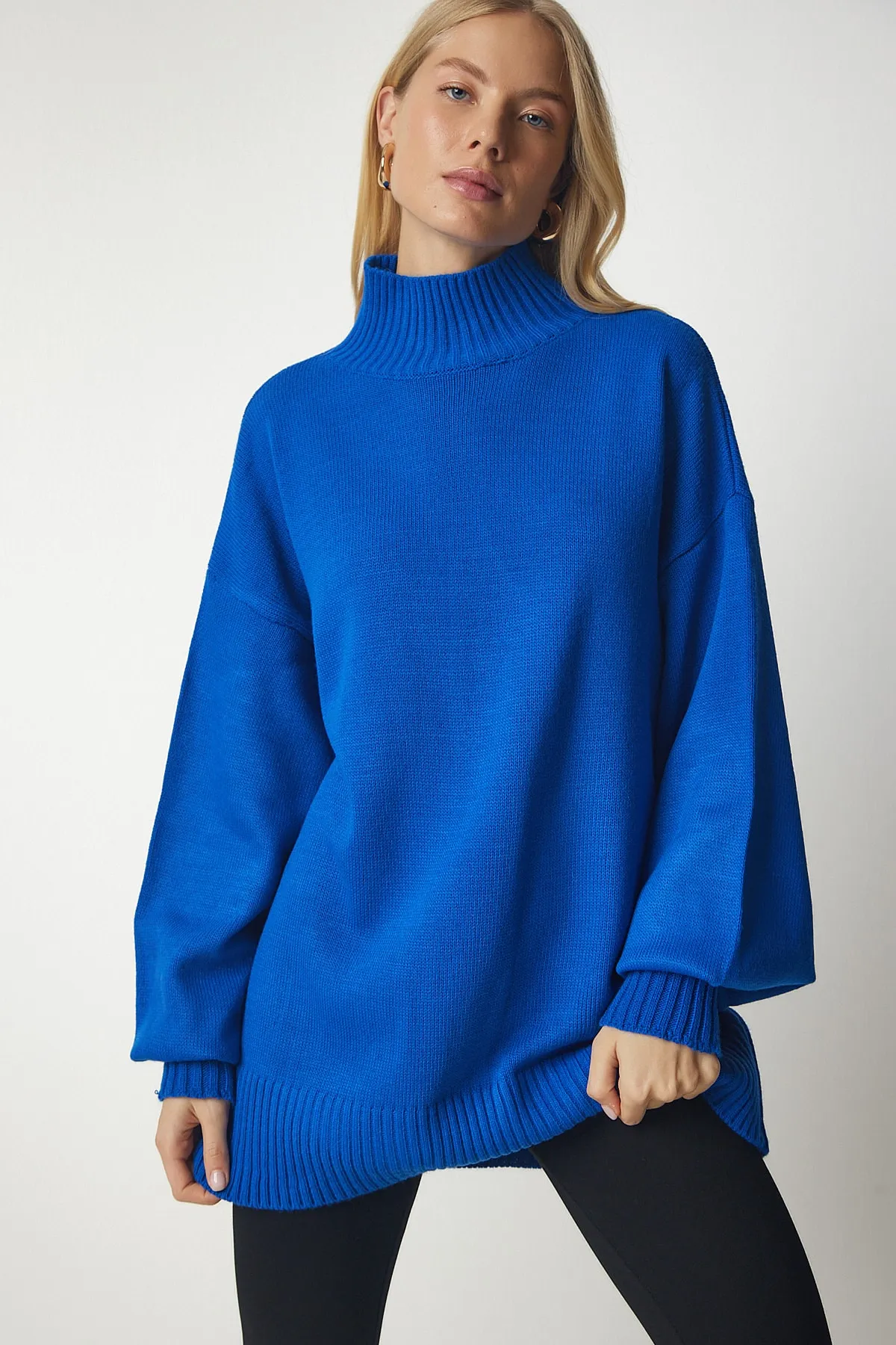 Happiness İstanbul  Pullover - Blau - Oversized