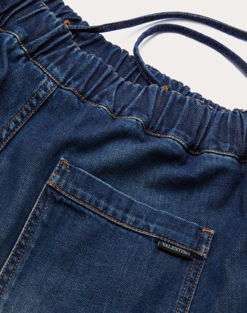 CHAMBRAY DENIM BERMUDA SHORTS