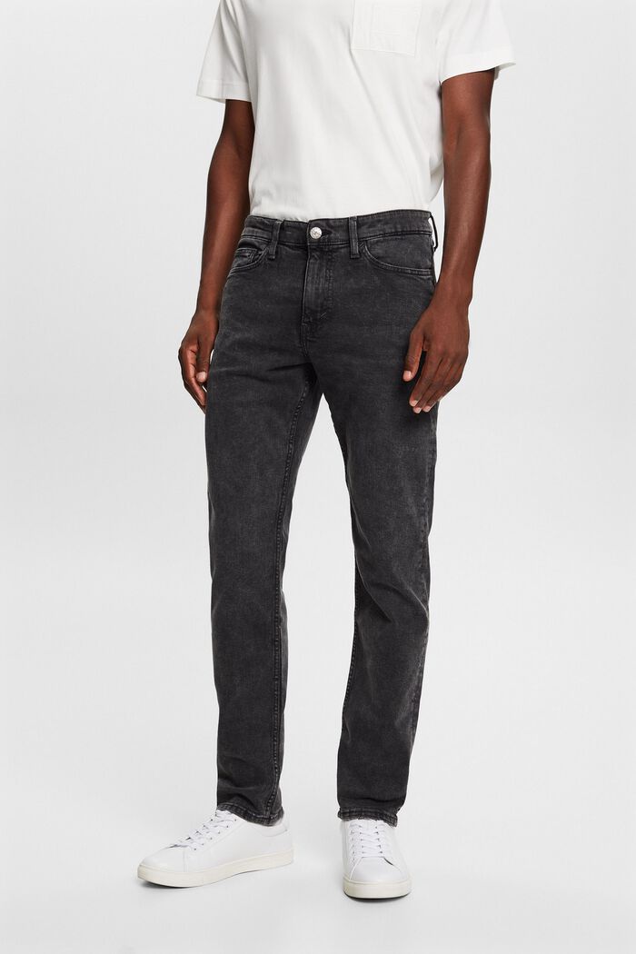 Jeans mit mittlerer Bundhöhe und schmaler Passform