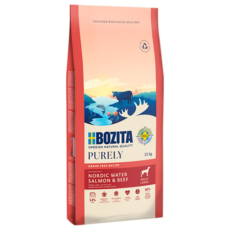 Bozita Dog Purely Adult Large Grain Free Lachs & Rind
