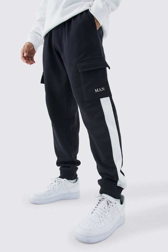 Man Gold Jogginghose mit Cargo-Taschen