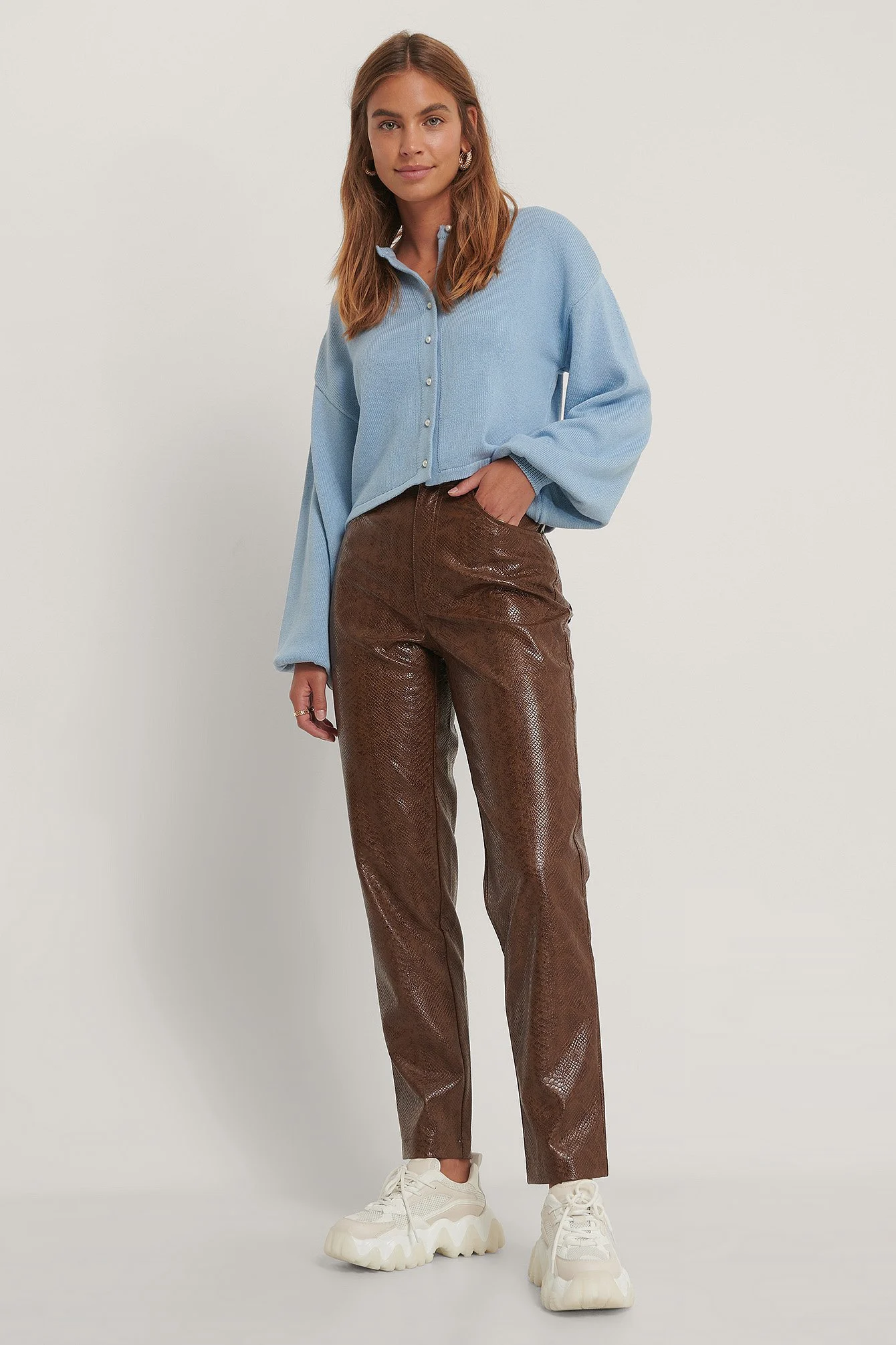 Pu-Schlangenhose