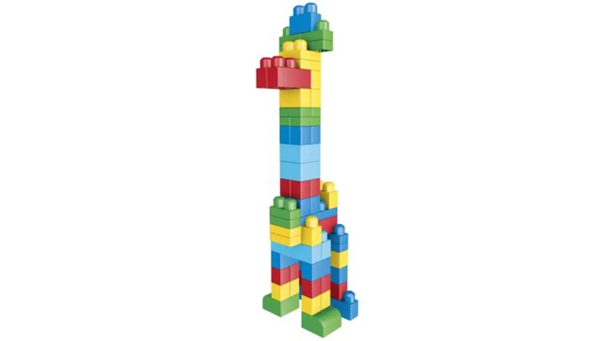 Mega Bloks Bausteine-Beutel bunt (60 Teile), Steck-Bausteine Kinder, Bauklötze