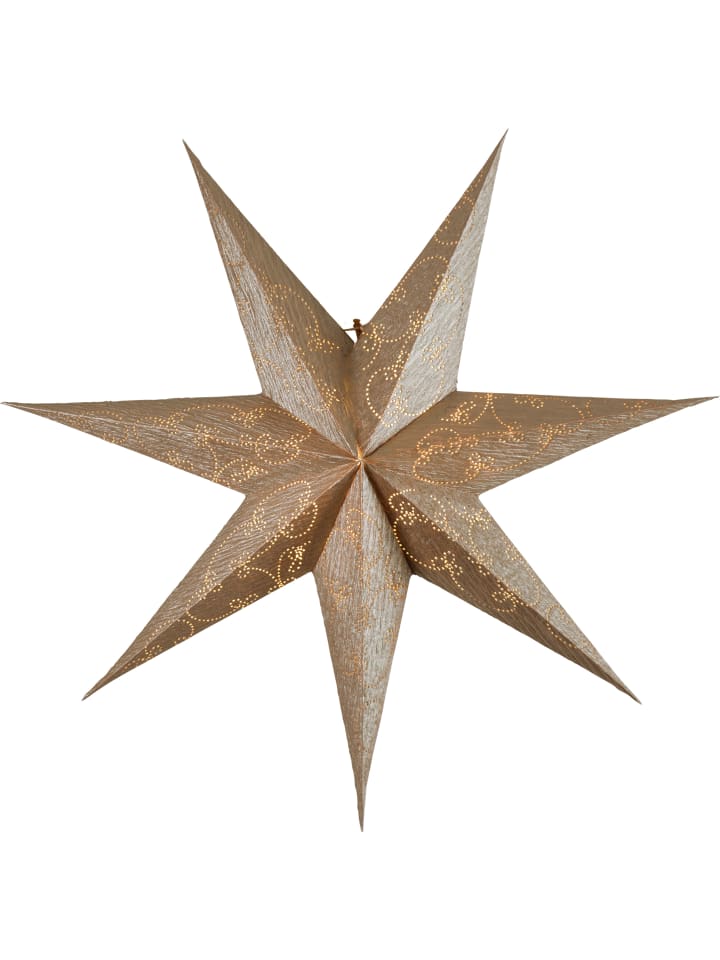 STAR Trading Papierstern Decorus, handgeschöpftes Papier, gold, Ø 63cm in Gold günstig kaufen onesize