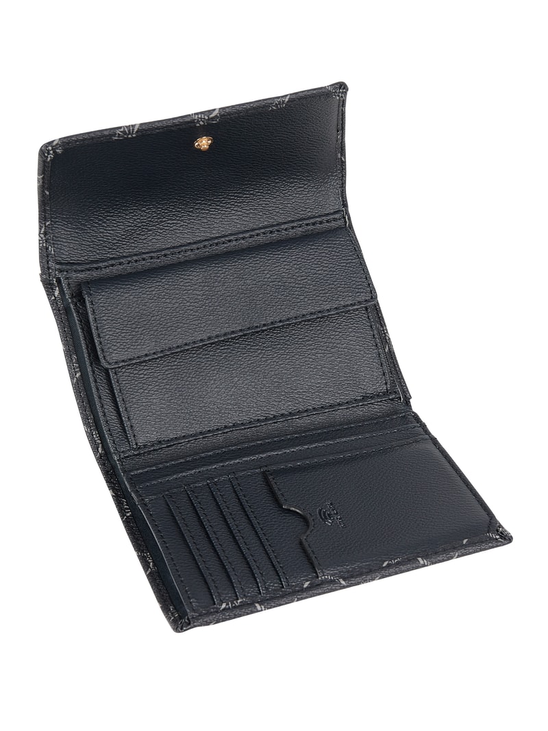 Portemonnaie mit Logo-Muster Modell 'Cosma' - RFID-blocking in dunkelblau